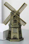 HollandaDünyadan HediyelerDNY-HD100845Keskin Hediyelik Eşya Ve TekstilVintage Metal Hollanda Yel Değirmeni Biblo Antik Bronz 17 cm