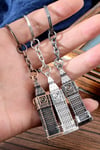 İngiltereDünyadan HediyelerDNY-HD100290Keskin Hediyelik Eşya Ve TekstilGümüş 3D Big Ben Metal Anahtarlık İngiltere Londra Saat Kulesi