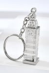 İngiltereDünyadan HediyelerDNY-HD100290Keskin Hediyelik Eşya Ve TekstilGümüş 3D Big Ben Metal Anahtarlık İngiltere Londra Saat Kulesi