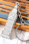 İngiltereDünyadan HediyelerDNY-HD100290Keskin Hediyelik Eşya Ve TekstilGümüş 3D Big Ben Metal Anahtarlık İngiltere Londra Saat Kulesi