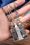 İngiltereDünyadan HediyelerDNY-HD100290Keskin Hediyelik Eşya Ve TekstilGümüş 3D Big Ben Metal Anahtarlık İngiltere Londra Saat Kulesi
