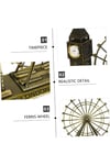 İngiltereDünyadan HediyelerDNY-HD3475Keskin Hediyelik Eşya Ve TekstilVintage Metal İngiltere London Big Ben ve London Eye Biblo 20cm