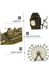 İngiltereDünyadan HediyelerDNY-HD3475Keskin Hediyelik Eşya Ve TekstilVintage Metal İngiltere London Big Ben ve London Eye Biblo 20cm