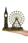 İngiltereDünyadan HediyelerDNY-HD3475Keskin Hediyelik Eşya Ve TekstilVintage Metal İngiltere London Big Ben ve London Eye Biblo 20cm