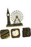 İngiltereDünyadan HediyelerDNY-HD3475Keskin Hediyelik Eşya Ve TekstilVintage Metal İngiltere London Big Ben ve London Eye Biblo 20cm