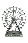 İngiltereDünyadan HediyelerDNY-HDYLEYEXL02Keskin Hediyelik Eşya Ve TekstilVintage Metal İngiltere Dönme Dolap XL 21cm Gümüş London Eye Biblo No.2