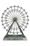 İngiltereDünyadan HediyelerDNY-HDYLEYEXL02Keskin Hediyelik Eşya Ve TekstilVintage Metal İngiltere Dönme Dolap XL 21cm Gümüş London Eye Biblo No.2