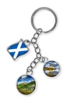 İskoçyaDünyadan HediyelerDNY-HDYKREPOK09Keskin Hediyelik Eşya Ve Tekstilİskoçya Üçlü Epoksi Metal Çift Taraflı Damla Anahtarlık Scotland