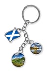 İskoçyaDünyadan HediyelerDNY-HDYKREPOK09Keskin Hediyelik Eşya Ve Tekstilİskoçya Üçlü Epoksi Metal Çift Taraflı Damla Anahtarlık Scotland