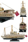 İstanbulDünyadan HediyelerHDY1210CS-211Keskin Hediyelik Eşya Ve TekstilDekoratif Metal Gemi İstanbul Yolcu Vapuru 34cm