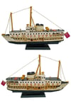 İstanbulDünyadan HediyelerHDY1210CS-211Keskin Hediyelik Eşya Ve TekstilDekoratif Metal Gemi İstanbul Yolcu Vapuru 34cm