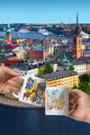 İsveçDünyadan HediyelerDNY-HDMUGB11Keskin Hediyelik Eşya Ve Tekstilİsveç Kupa Bardak 2 Adet Seyahat Hatıra Sweden Mug
