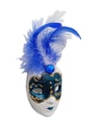 İtalyaDünyadan HediyelerDNY-HD100381Keskin Hediyelik Eşya Ve TekstilVenedik Maske Magnet 3D Buzdolabı Magneti Simli ve Tüylü No.1
