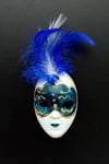 İtalyaDünyadan HediyelerDNY-HD100381Keskin Hediyelik Eşya Ve TekstilVenedik Maske Magnet 3D Buzdolabı Magneti Simli ve Tüylü No.1