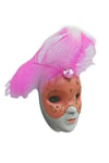 İtalyaDünyadan HediyelerDNY-HD100382Keskin Hediyelik Eşya Ve TekstilVenedik Maske Magnet 3D Buzdolabı Magneti Simli ve Tüylü No.2