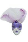 İtalyaDünyadan HediyelerDNY-HD100386Keskin Hediyelik Eşya Ve TekstilVenedik Maske Magnet 3D Buzdolabı Magneti Simli ve Tüylü No.6