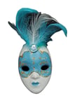 İtalyaDünyadan HediyelerDNY-HD100390Keskin Hediyelik Eşya Ve TekstilVenedik Maske Magnet 3D Buzdolabı Magneti Simli ve Tüylü No.10