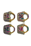 İtalyaDünyadan HediyelerDNY-HD100395Keskin Hediyelik Eşya Ve TekstilÇanta Magnet Dört Renk Kristal Taşlı Dörtlü Set