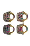 İtalyaDünyadan HediyelerDNY-HD100395Keskin Hediyelik Eşya Ve TekstilÇanta Magnet Dört Renk Kristal Taşlı Dörtlü Set