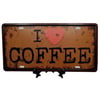 İtalyaDünyadan HediyelerDNY-HD100496Keskin Hediyelik Eşya Ve TekstilDekoratif 3D Metal Plaka I Love Coffee 30cm