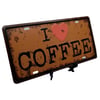 İtalyaDünyadan HediyelerDNY-HD100496Keskin Hediyelik Eşya Ve TekstilDekoratif 3D Metal Plaka I Love Coffee 30cm