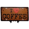 İtalyaDünyadan HediyelerDNY-HD100496Keskin Hediyelik Eşya Ve TekstilDekoratif 3D Metal Plaka I Love Coffee 30cm