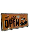 İtalyaDünyadan HediyelerDNY-HD100556Keskin Hediyelik Eşya Ve TekstilDekoratif 3D Metal Plaka We Are Open Coffee 30cm