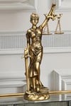 İtalyaDünyadan HediyelerDNY-HDY1681Keskin Hediyelik Eşya Ve TekstilThemis Adalet Kadını Terazisi Heykeli Gold 24cm