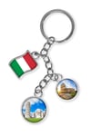 İtalyaDünyadan HediyelerDNY-HDYKREPOK11Keskin Hediyelik Eşya Ve Tekstilİtalya Üçlü Epoksi Metal Çift Taraflı Damla Anahtarlık Italy