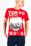 JaponyaDünyadan HediyelerDNY-HD100076Keskin Hediyelik Eşya Ve TekstilTokyo Ghoul Unisex Pamuklu Regular Fit Kırmızı Tişört Large
