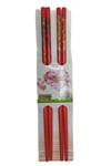 JaponyaDünyadan HediyelerDNY-HD100344Keskin Hediyelik Eşya Ve TekstilChopstick Yemek Çubuğu Haşi Kırmızı 2 Çift Orijinal Desenli