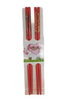 JaponyaDünyadan HediyelerDNY-HD100344Keskin Hediyelik Eşya Ve TekstilChopstick Yemek Çubuğu Haşi Kırmızı 2 Çift Orijinal Desenli