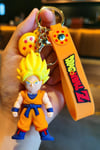 JaponyaDünyadan HediyelerDNY-HD100653Keskin Hediyelik Eşya Ve TekstilAnime Dragon Ball Z Ejderha Topu Super Saiyan 3D Silikon Anahtarlık