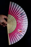 JaponyaDünyadan HediyelerDNY-HD100691Keskin Hediyelik Eşya Ve TekstilJapon Bambu Kumaş Yelpaze Çanta Boy Stant Hediyeli No.9