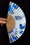 JaponyaDünyadan HediyelerDNY-HD100735Keskin Hediyelik Eşya Ve TekstilJapon Bambu Kumaş Yelpaze Çanta Boy Stant Hediyeli No.53
