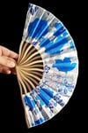JaponyaDünyadan HediyelerDNY-HD100756Keskin Hediyelik Eşya Ve TekstilJapon Bambu Kumaş Yelpaze Çanta Boy Stant Hediyeli No.74