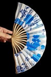 JaponyaDünyadan HediyelerDNY-HD100761Keskin Hediyelik Eşya Ve TekstilJapon Bambu Kumaş Yelpaze Çanta Boy Stant Hediyeli No.79