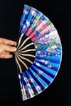 JaponyaDünyadan HediyelerDNY-HD100773Keskin Hediyelik Eşya Ve TekstilJapon Bambu Kumaş Yelpaze Çanta Boy Stant Hediyeli No.91