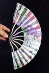 JaponyaDünyadan HediyelerDNY-HD100774Keskin Hediyelik Eşya Ve TekstilJapon Bambu Kumaş Yelpaze Çanta Boy Stant Hediyeli No.92