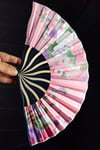 JaponyaDünyadan HediyelerDNY-HD100779Keskin Hediyelik Eşya Ve TekstilJapon Bambu Kumaş Yelpaze Çanta Boy Stant Hediyeli No.97