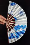 JaponyaDünyadan HediyelerDNY-HD100797Keskin Hediyelik Eşya Ve TekstilJapon Bambu Kumaş Yelpaze Çanta Boy Stant Hediyeli No.115