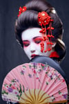 JaponyaDünyadan HediyelerDNY-HD100803Keskin Hediyelik Eşya Ve TekstilJapon Bambu Kumaş Yelpaze Çanta Boy Stant Hediyeli No.121