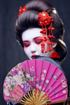 JaponyaDünyadan HediyelerDNY-HD100807Keskin Hediyelik Eşya Ve TekstilJapon Bambu Kumaş Yelpaze Çanta Boy Stant Hediyeli No.125