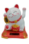 JaponyaDünyadan HediyelerDNY-HDOANRMZN02Keskin Hediyelik Eşya Ve TekstilManeki Neko El Sallayan Şans Kedisi Beyaz Solar Güneş Enerjili 7.5 cm