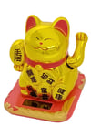 JaponyaDünyadan HediyelerDNY-HDOANRMZN03Keskin Hediyelik Eşya Ve TekstilManeki Neko El Sallayan Şans Kedisi Gold Solar Güneş Enerjili 10.5 cm
