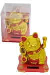 JaponyaDünyadan HediyelerDNY-HDOANRMZN01Keskin Hediyelik Eşya Ve TekstilManeki Neko El Sallayan Şans Kedisi Gold Solar Güneş Enerjili 7.5 cm