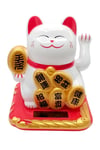 JaponyaDünyadan HediyelerDNY-HDOANRMZN04Keskin Hediyelik Eşya Ve TekstilManeki Neko El Sallayan Şans Kedisi Beyaz Solar Güneş Enerjili 10.5 cm
