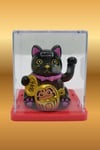 JaponyaDünyadan HediyelerDNY-HDY4526S2SYH02Keskin Hediyelik Eşya Ve TekstilManeki Neko El Sallayan Mini Şans Kedisi Siyah Solar Güneş Enerjili 5x5cm S2SYH02