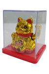 JaponyaDünyadan HediyelerDNY-HDY4526S3GLD03Keskin Hediyelik Eşya Ve TekstilManeki Neko El Sallayan Mini Şans Kedisi Gold Solar Güneş Enerjili 5x5cm S3GLD03