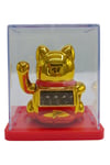 JaponyaDünyadan HediyelerDNY-HDY4526S3GLD03Keskin Hediyelik Eşya Ve TekstilManeki Neko El Sallayan Mini Şans Kedisi Gold Solar Güneş Enerjili 5x5cm S3GLD03
